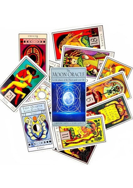 Ay Oracle Stili Yeni Varış Yüksek Li Tarot Harikalar Diyarında Kartları Fal Rehberliği Kehanet Güverte Tahta Oyunu Eğlence Partisi Anlatıyor (Yurt Dışından)