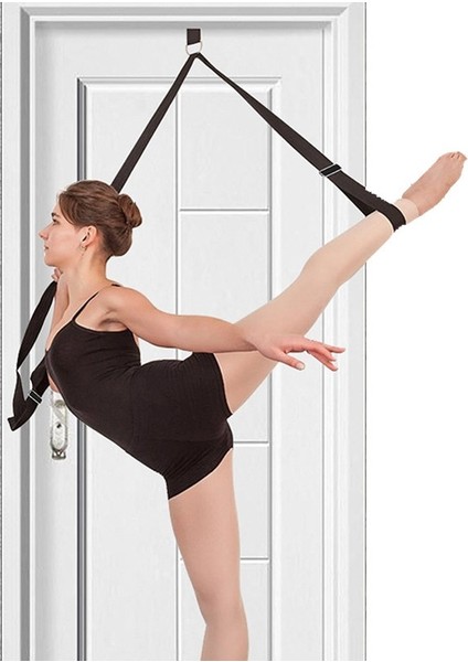 Siyah1 Tarzı Yoga Kemer Bandı Kapı Esnekliği Bale Spor Salonu Eğitmeni Için Germe Bacak Sedye Kayışı Yoga Aksesuarları Tam Bölmeler Bacak Streç (Yurt Dışından) indirimleri