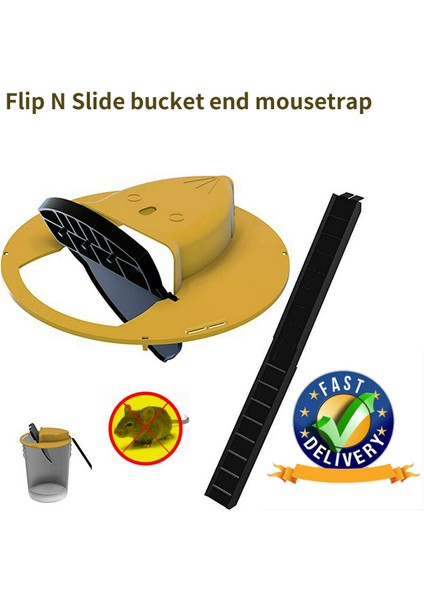 Flip N Slide Kova Kapağı Mouse Trap Otomatik Mouse Trap 5 Gal Kova Uyumlu (Yurt Dışından)