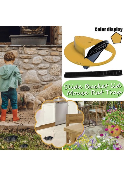 Flip N Slide Kova Kapağı Mouse Trap Otomatik Mouse Trap 5 Gal Kova Uyumlu (Yurt Dışından) fiyatları