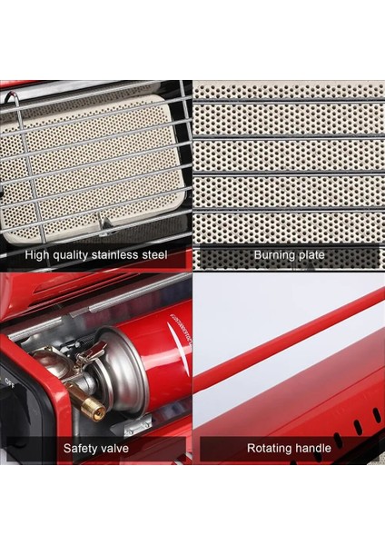 Kırmızı Stil Açık Isıtıcı Taşınabilir Çift Kullanımlı Isıtma Sobası Sıvılaştırılmış Gaz Mini Çadır Isıtıcı Izgara Soba Kamp Için Çadır Isıtıcı (Yurt Dışından)