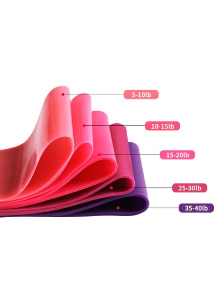 Pd1 MOR12345YSBD Stili Direnç Bantları Fitness Sakız Seti Egzersiz Sporları Fitness Pilates Için Elastik Bant Kuvvet Eğitimi Kauçuk Döngü Genişletici LLQ01 (Yurt Dışından) indirimleri