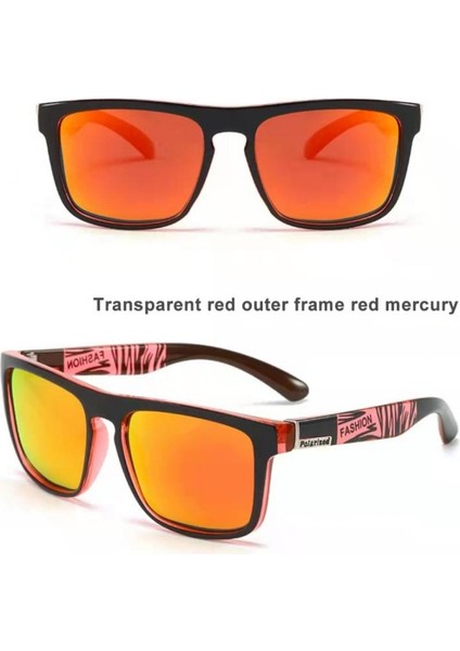 No.10 Tarzı Polaroid Güneş Gözlüğü Ünlü Güneş Gözlüğü Unisex Kare Vintage Güneş Gözlükleri Polarize Güneş Gözlüğü Retro Feminino Kadın Erkek (Yurt Dışından)