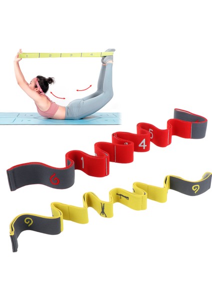 Sarı Stil 1 Adet Polyester Pamuk Yoga Streç Bant Elastik Yoga Kemeri Çekme Kayışı Gym Fitness Eğitimi Dans Ev Egzersiz Aksesuarı (Yurt Dışından) modelleri