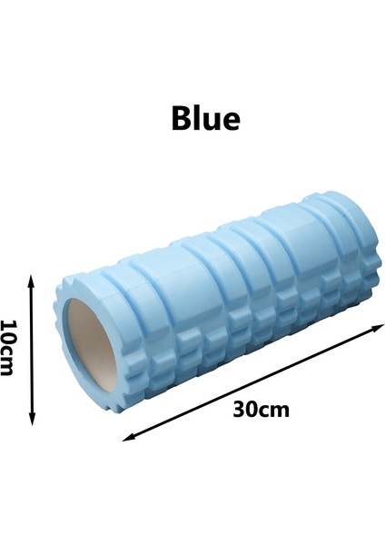 Gök Mavisi Tarzı 30CM Yoga Sütunu Gym Fitness Köpük Rulo Pilates Yoga Kas Masajı Rulo Egzersiz Geri Yumuşak Yoga Bloğu (Yurt Dışından)