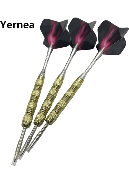 Yeni Teel Ucu Dart Sporları Eğlence 15G Dart Nikel Kaplama Bakır Dart Gövdesi Alüminyum Alaşımlı Şaftlar Pet Uçuş (Yurt Dışından)