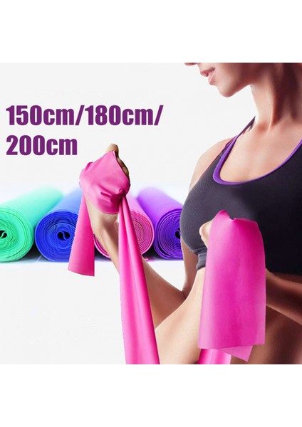 C-Kırmızı Tarzı Fitness Lastik Bantları Yoga Spor Direnç Bantları Spor Salonu Elastik Bandaj Evde Egzersiz Fitness Ekipmanları Eğitim Genişletici Unisex (Yurt Dışından) indirimleri