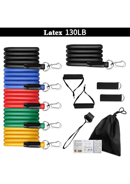 F LATEXGG50 Stili Lateks Yükseltilmiş Et Lateks Tüp Direnç Bantları Egzersiz Kapısı Fitness Çekme Halatı Elastik Spor Salonu Genişletici Kas Gücü Eğitim Ekipmanları (Yurt Dışından)