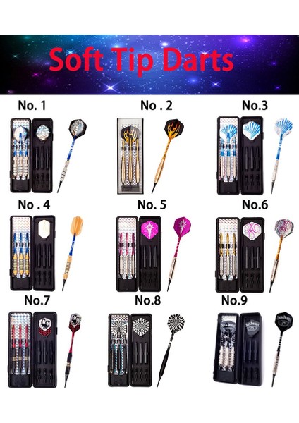 No.7 Tarzı Et 18G 20G 22G Profesyonel Yumuşak Uçlu Dart Elektronik Dart Tahtası Alüminyum Alaşımlı Dart Uçuşları Spor Çekimi (Yurt Dışından)