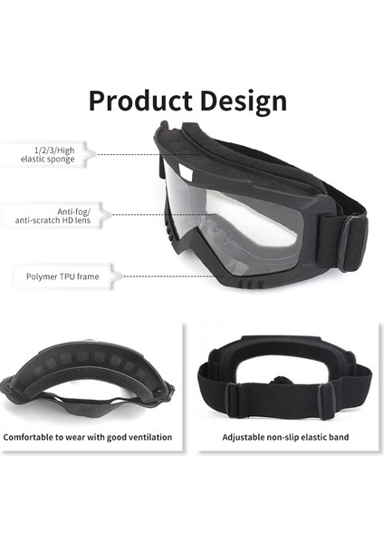Turuncu Lens Stili Açık Hava Bisiklet Motosiklet Gözlükleri Rüzgar Geçirmez Güneş Gözlüğü Motokros Taktik Atv Gözlükleri Patlamaya Dayanıklı Gözlük Kayak Gözlükleri (Yurt Dışından) fırsatları
