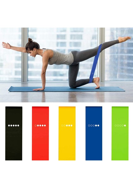 Yeşil Stil 5 Adet Direnç Bantları Set Gym Fitness Pilates Bantları Doğal Lateks Elastik Egzersiz Bandı Vücut Geliştirme Yoga Direnç Bantları Yukarı Çekin (Yurt Dışından) fiyatları