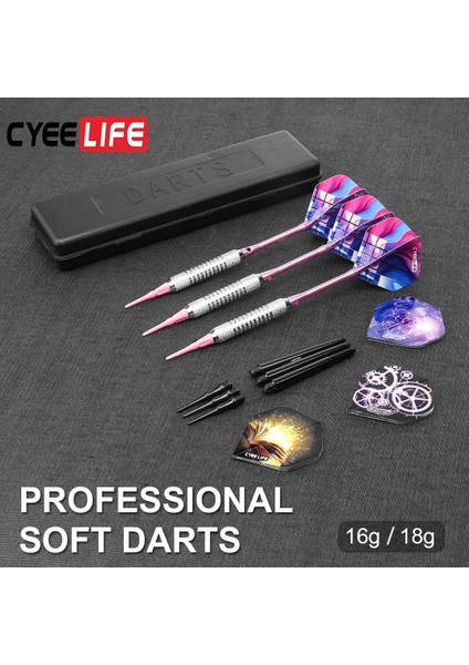 16G Tarzı Elektronik Dart Tahtası Aksesuarları Için Ekstra Plastik Uçlu Cyeelife Professional Grams Yumuşak Uçlu Dart Seti (Yurt Dışından)