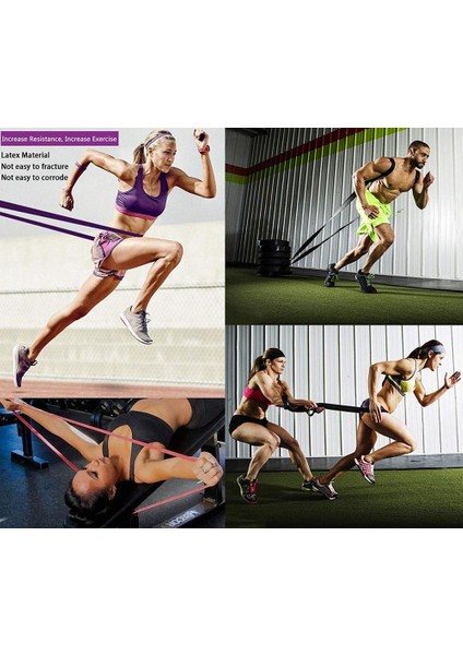 Yeşil Stil Fitness Ekipmanları Direnç Bantları Set Bandas Elastik Spor Salonu Egzersiz Egzersiz Fitness Bandı Elastik Sakızlı Cwiczen Yapmak (Yurt Dışından)