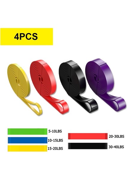 4 Adet Tarzı Direnç Bantları Egzersiz Elastik Doğal Lateks Egzersiz Ruber Döngü Fitness Ekipmanları Eğitimi Için Mukavemet Lastik Bant Genişletici (Yurt Dışından) fırsatları