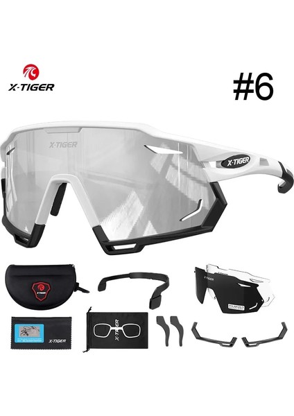 X-YJ-XTS06-3 Stili 3 Mercek X-Tıger Kadın Bisiklet Gözlükleri Spor Erkek Polarize Bisiklet Güneş Gözlüğü Mtb Bisiklet Bisiklet Gözlük Yol Anti-Uv Bisiklet Gözlük (Yurt Dışından)