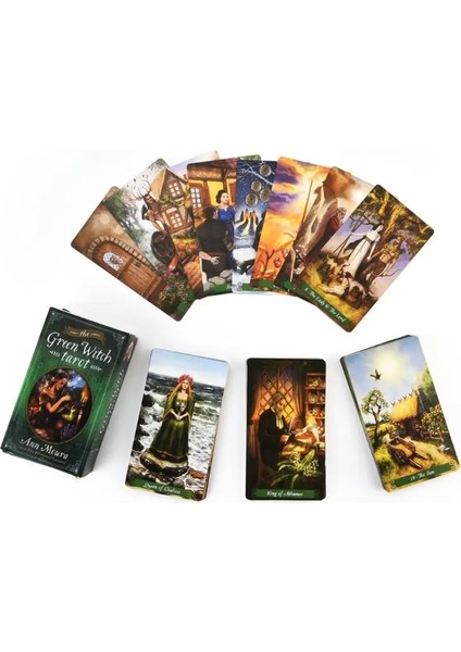 Yeşil Cadı Tarot Kartları Güverte Yeşil Büyücülük Serisi (8) Aile Partisi Masa Oyunu Oracle Oyun Kartı (Yurt Dışından) fiyatları