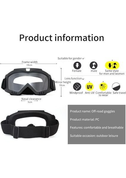 Turuncu Lens Stili Açık Hava Bisiklet Motosiklet Gözlükleri Rüzgar Geçirmez Güneş Gözlüğü Motokros Taktik Atv Gözlükleri Patlamaya Dayanıklı Gözlük Kayak Gözlükleri (Yurt Dışından) indirimleri