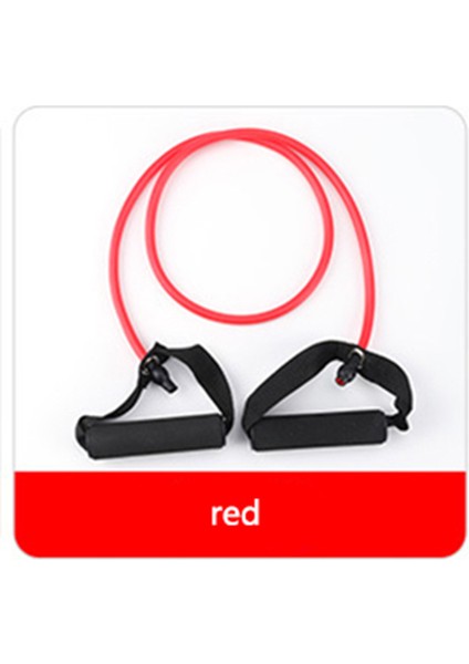 Kırmızı Stil 1 Tüp Tpe Elastik Direnç Bantları Kauçuk Yoga Bandıfitness Eğitimi Egzersiz Ekipmanları Ev Spor Salonu Çekme Halatı 120CM (Yurt Dışından)