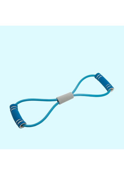 Mavi Stil Yeni Varış 8 Şekil Yoga Ralli Kayışı Streç Bant Halat Lateks Kauçuk Kol Direnci Fitness Egzersiz Pilates Yoga Salonu (Yurt Dışından)