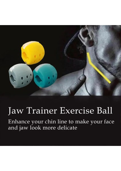 Gri Stil Fitness Yüz Masseter Eğitim Topu Gıda Dereceli Silikon Çene Egzersiz Cihazı Yüz Çiğneme Yüz Kas Eğitmen Çiğneme Topu (Yurt Dışından) fırsatları