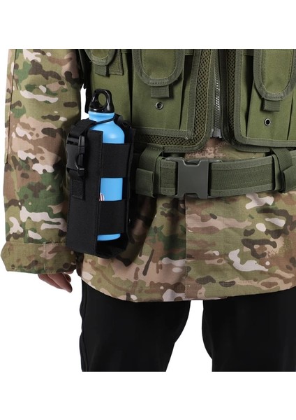 G Tarzı Molle 600D Naylon Su Şişesi Kılıfı Askeri Kantin Kapağı Kılıf Açık Seyahat Su Isıtıcısı Çanta Taktik Molle Su Şişesi (Yurt Dışından)