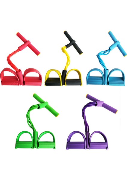 Mor Tarzı Pedal Direnç Bandı Fitness Egzersiz Bantları V-Kaynak Elastik Çekme Halatı Ekipmanları Karın Bel Kol Bacak Streç Eğitimi (Yurt Dışından) modelleri