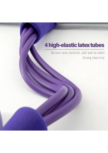 Kırmızı Stil 4 Tüp Elastik Pedal Ayak Bileği Çektirme Lateks Direnç Bantları Kadın Erkek Oturup Çekme Halatı Karın Egzersiz Ev Spor Salonu Spor Ekipmanları (Yurt Dışından) indirimleri