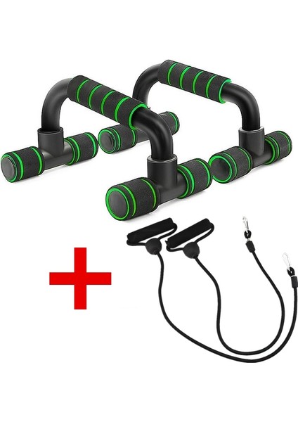 Yeşil Çekme Halatları Stili Push Up Standı Taşınabilir Fitness Ekipmanları Raf Spor Salonu Spor Vücut Geliştirme Evde Egzersiz Calisthenics Yatay Bar Şınav Kurulu (Yurt Dışından)