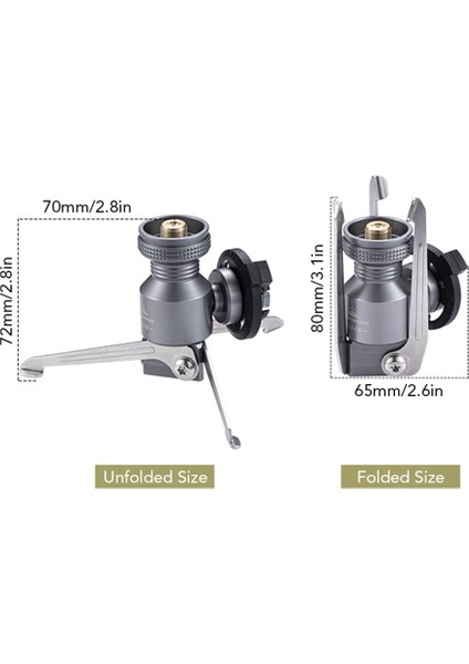 Z23-CB Stili Tripod Bütan Teneke Kutu Adaptörü Katlanabilir Gaz Sobası Konektörü Gaz Lambası Deposu Stand Konnektörü Uzun Gaz Silindiri Adaptörü (Yurt Dışından) modelleri