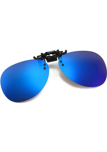 C Stili Polarize Klipsli Güneş Gözlüğü Lens Flip Up Gözlük Gece Görüşü Miyopi Gözlük Için Sürüş Balık Tutma Açık Hava Sporu (Yurt Dışından)