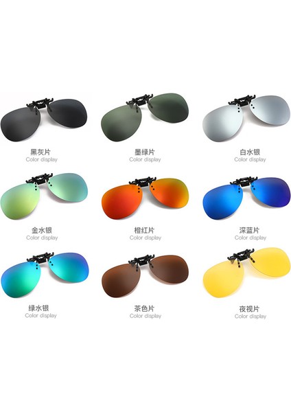 C Stili Polarize Klipsli Güneş Gözlüğü Lens Flip Up Gözlük Gece Görüşü Miyopi Gözlük Için Sürüş Balık Tutma Açık Hava Sporu (Yurt Dışından) indirimleri