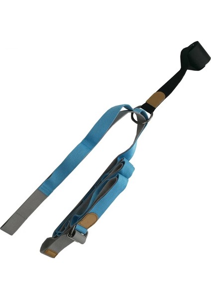 Mavi Stil Kapı Esnekliği Germe Bacak Sedye Kayışı Bale Tezahürat Dans Jimnastik Eğitmeni Yoga Tam Bölmeler Bacak Streç Kemer Bandı (Yurt Dışından)