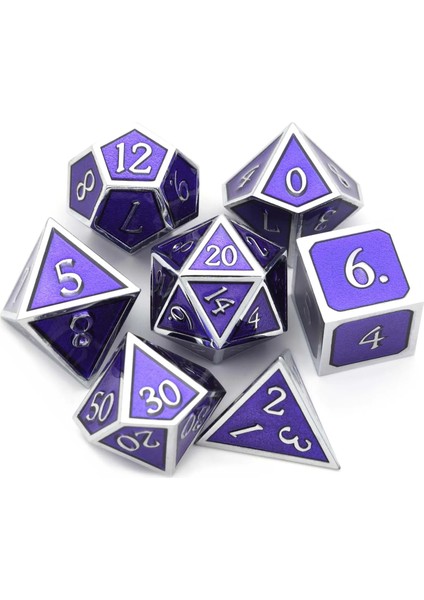 NO.405 Tarzı Dragon Font Etal Zar Çinko Alaşım Dnd Rpg Matematik Öğretimi Için Siyah Kılıflı D4 D6 D8 D10 D12 D20 (Yurt Dışından)