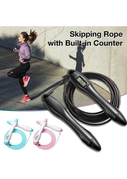Bir Stil Hız Atlama Ipi Dahili Sayaç Çapraz Fit Mma Boks Atlama Eğitimi Için Atlama Ipi Kilo Kaybetmek Fitness Ev Spor Salonu Erkekler Kadınlar (Yurt Dışından) fiyatları