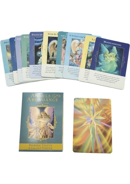 46 Sayfalık Kartlar Bolluk Melekleri Oracle Kartları Ingilizce Versiyonu Tarot Kartı Destesi Kader Kehaneti Oynanış Aile Partisi Masa Oyunu (Yurt Dışından) fiyatları