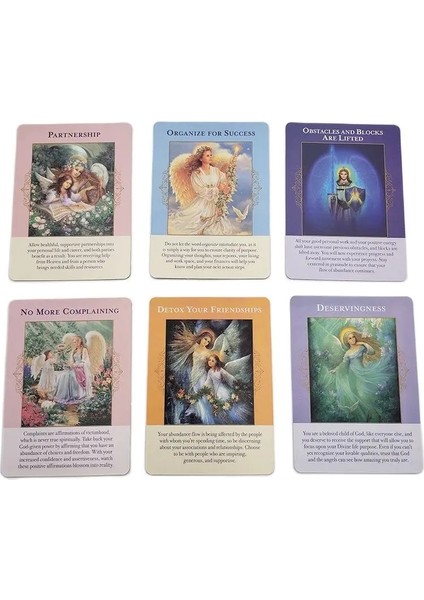 46 Sayfalık Kartlar Bolluk Melekleri Oracle Kartları Ingilizce Versiyonu Tarot Kartı Destesi Kader Kehaneti Oynanış Aile Partisi Masa Oyunu (Yurt Dışından) indirimleri