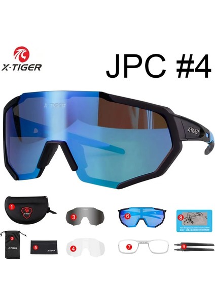 JPC04 Stili 3 Mercek X-Tıger Kadınlar Polarize Bisiklet Güneş Gözlüğü Mtb Bisiklet Bisiklet Gözlük Ciclismo Erkekler Bisiklet Gözlükleri Dağ Yarışı Bisiklet Gözlükleri (Yurt Dışından)