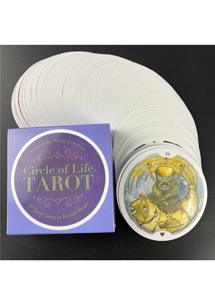 44 Adet TS23 Tarzı Yeni Stil Yaşam Çemberi Tarot Kartları Pdf Rehberlik Güverte Kehanet Eğlence Parti Masa Oyunu Desteği (Yurt Dışından) fırsatları
