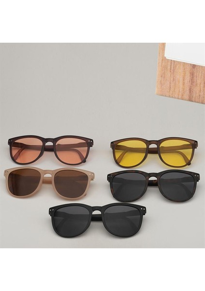 No.4 Tarzı Yeni Katlanabilir Kutulu Güneş Gözlüğü Vintage Claun Gözlük Erkekler Alışveriş Seyahat Renkli UV400 Lunette De Soleil Femme Sıcak (Yurt Dışından) fırsatları