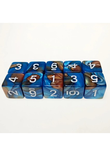 Mor Tarzı Rollooo Zar 10 D6 Rpg Standart Maksimum Ateş Topu Hasarı Için Ikizler Renk Seçimi Seti (Yurt Dışından)