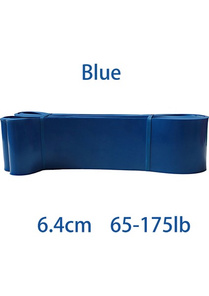 Mavi Stil Direnç Bantları Doğal Lateks Genişletici Güç 208CM Yoga Lastik Döngü Bandı Eğitim Güç Bandı Fitness Elastik Bantları (Yurt Dışından)