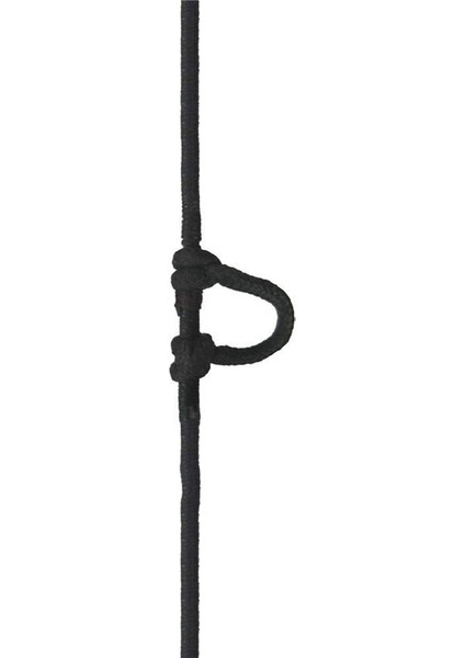 Siyah Stil 3 Metre Bileşik Yay D Döngü Halat Naylon Dize Kordon Serbest Bırakma U Halatı Açık Kamp Okçuluk Yay Avcılık Çekim Aksesuarları (Yurt Dışından)