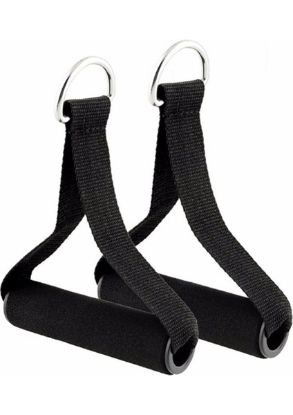 Siyah Stil 1 Çift Kolu Direnç Bandı Köpük Yedek Fitness Ekipmanları Siyah Yoga Egzersiz Salonu Egzersiz Gücü Bandı (Yurt Dışından)