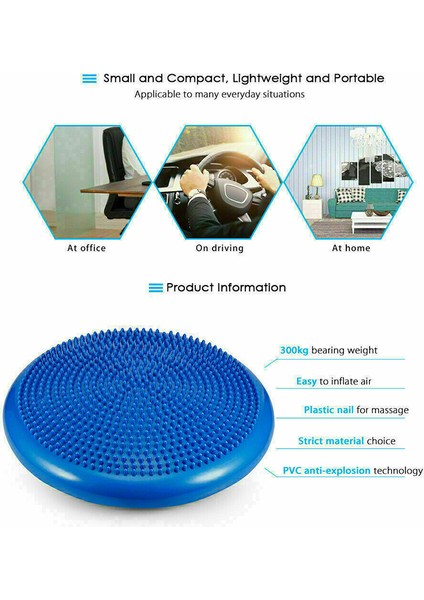 No.1 Tarzı Şişirilmiş Sallanma Minderi Kıpırdayan Koltuk Duyusal Çocuklar Çekirdek Denge Diski Ekstra Kalın Esnek Oturma Kapalı Yoga Fitness Aksesuarları (Yurt Dışından) indirimleri