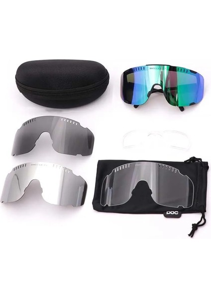P002 Stili P001 Oc Devour Bisiklet Güneş Gözlüğü Spor Gözlükleri Bisiklet Gözlükleri UV400 Bisiklet Gözlükleri 4 Lens Aksesuarları (Yurt Dışından)