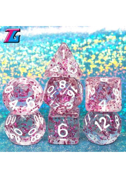 No.5 Tarzı Komik Çokyüzlü Zar Dnd Oyunu Için 11 Renk D4 D6 D8 D10 D12 D20 Zar Seti Hediye Oyuncak Dnd Rpg Noel Hediyesi (Yurt Dışından) modelleri