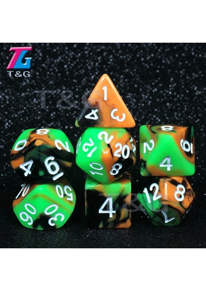 No.5 Tarzı Komik Çokyüzlü Zar Dnd Oyunu Için 11 Renk D4 D6 D8 D10 D12 D20 Zar Seti Hediye Oyuncak Dnd Rpg Noel Hediyesi (Yurt Dışından) indirimleri