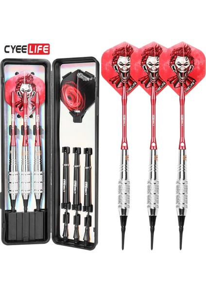 Kumral Tarzı Cyeelife Yeni Gggg Yumuşak Uçlu Dart Spor Eğlence Nikel Kaplama Bakır Dart Gövdesi Naylon Dart Çubuğu Pet Uçuş (Yurt Dışından)