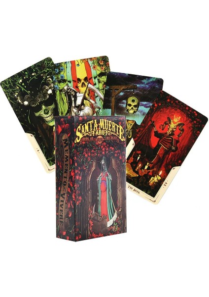 Santa Muerte Tarzı Tarot Masa Oyunu Oyuncaklar Oracle Rider Waite Kehanet Peygamber Kehanet Kartı Poker Hediye Tahmini Oracle Altar Kumaş (Yurt Dışından)