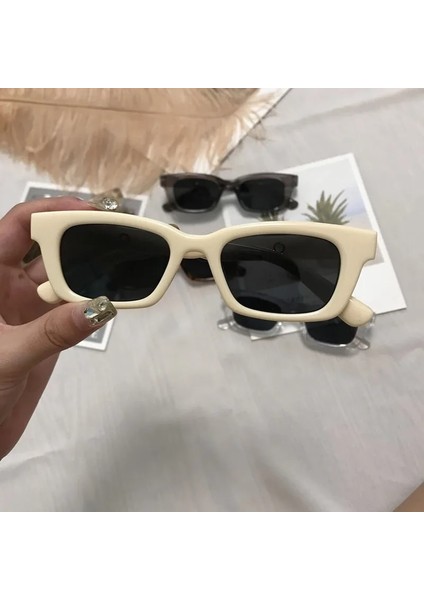 No.6 Tarzı 1 Adet Yeni Unisex Dikdörtgen Eski Güneş Gözlüğü Moda Tasarımı Retro Güneş Gözlükleri Kadın Bayan Gözlük Kedi Gözü Rahat Gözlük (Yurt Dışından) indirimleri